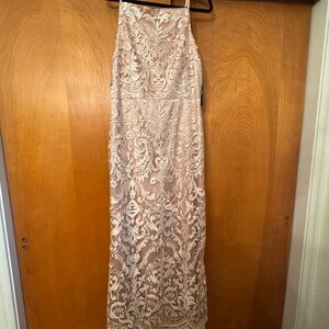 Vince Camuto Beige Lace Dress